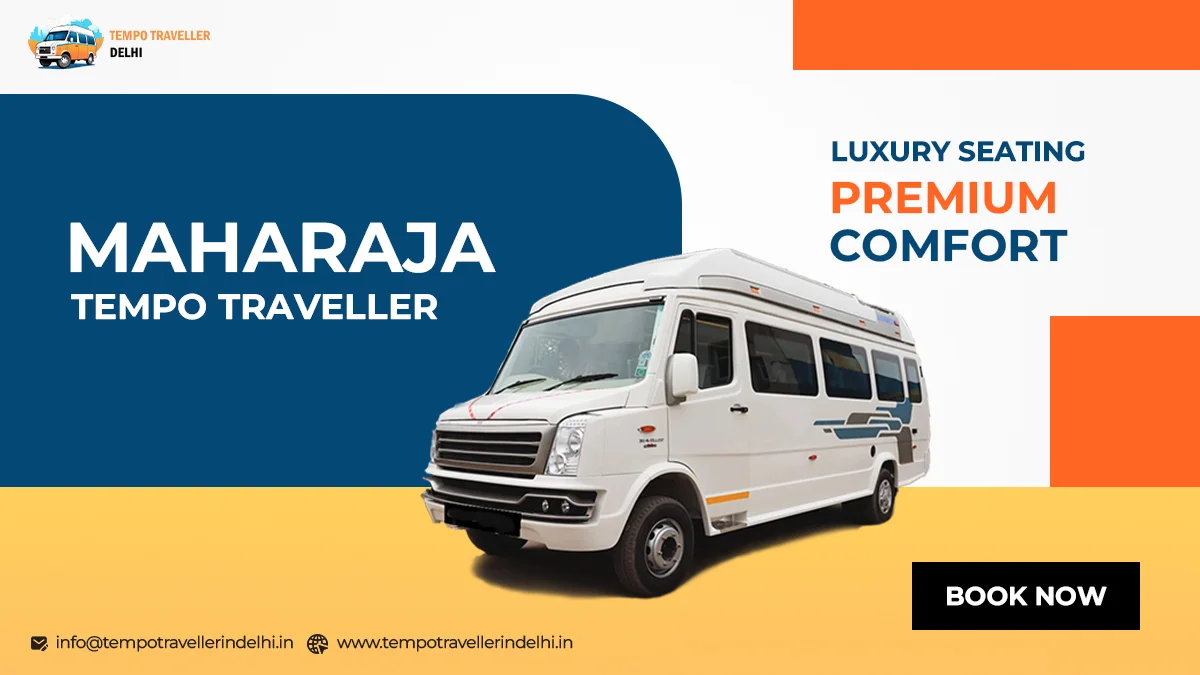 Tempo Traveller Maharaja Seats