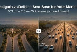 Chandigarh vs Delhi for Manali tour