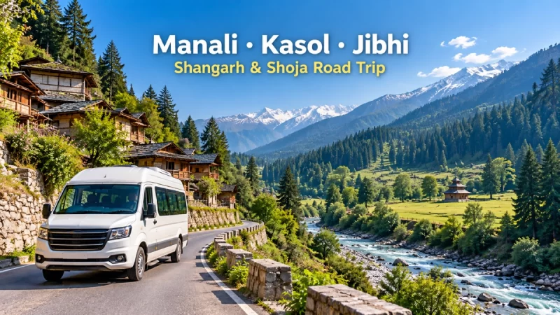 Manali, Kasol, Jibhi, Shangarh & Shoja Trip from Delhi